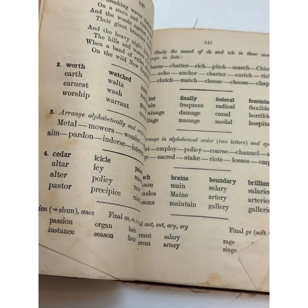 The Mastery of Words Sarah Louise Arnold 1920 Antique Educational Book